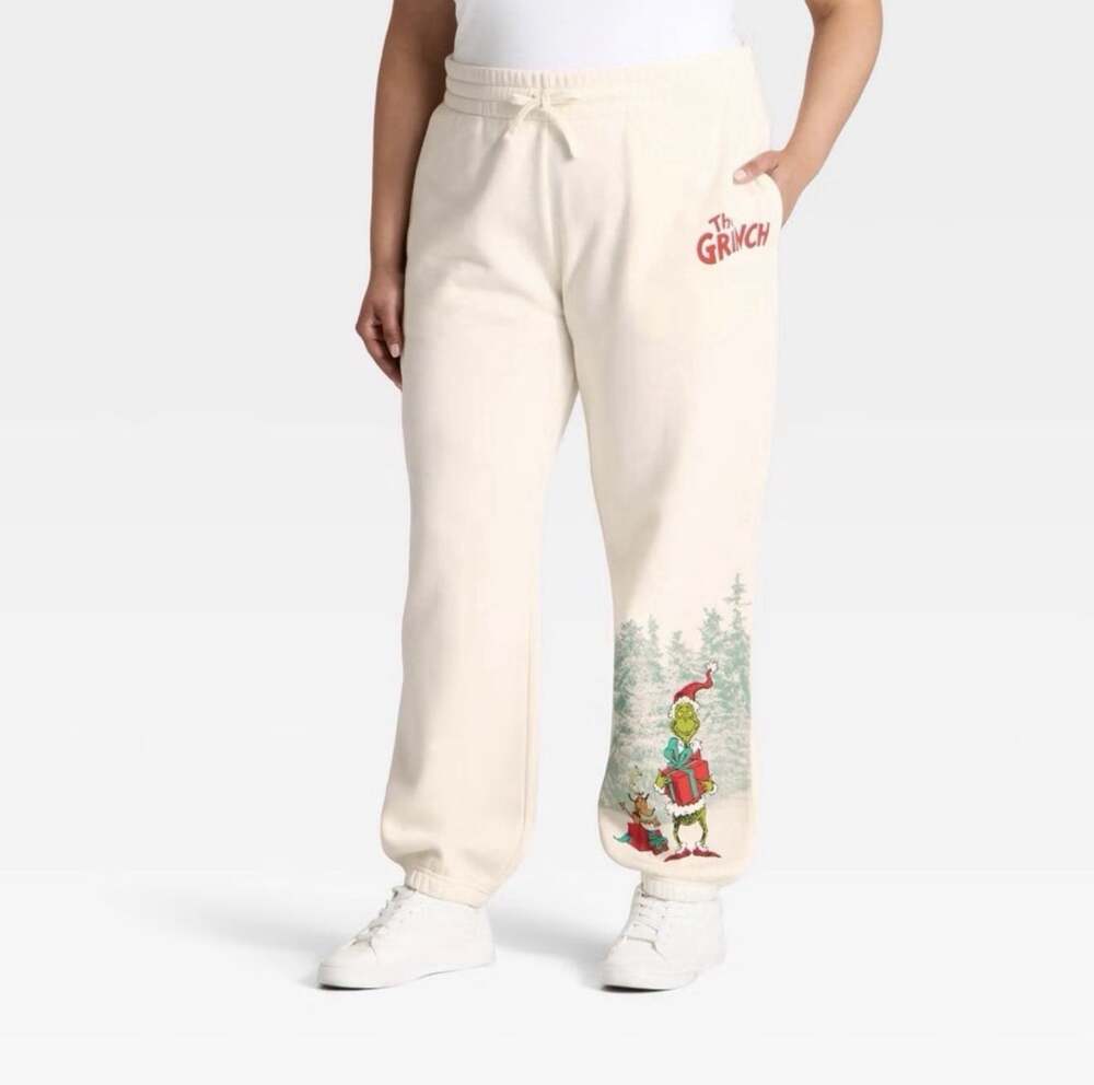 The Grinch Men’s Fleece Logo Sweatpants - Size XXL